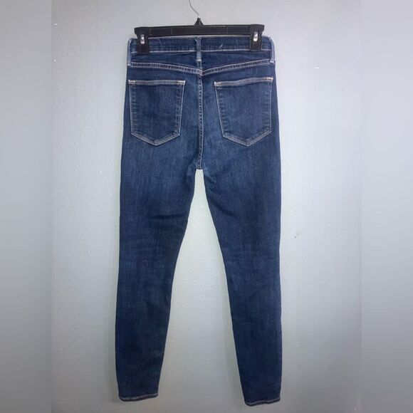 Frame Denim Le High Skinny Crop Jeans in Deep Blue size 27 #721 - Picture 3 of 3